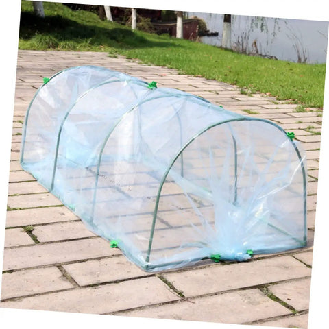 No-Fuss Outdoor Greenhouse Support Bracket for Garden Plants, Plastic Plant Cover Accessory, Clear Greenhouse Film, Easy Install Clip, Moisture Retention, Transparent House Garden Protector