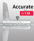 Close-up of 0-200mm Depth Gauge Vernier Caliper For Tight Spaces With Hook showing measurement scale and metal construction.