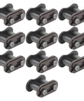 Ten Pack 428 Roller Chain Master Links Heavy Duty Steel Motorcycle Chain Connectors, durable steel fasteners for bike repairs.