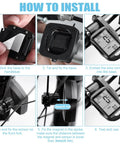 Installation steps for Wireless Bike Computer For Road And Mountain Bikes With A 2.9 Inch LCD Backlit Screen Waterproof Cycling Gauge.