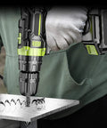 Drill in use with Ten Pack One Quarter Inch Concrete Drill Bits Set Pro Grade Carbide YG6 With Rust Resistant Alloy