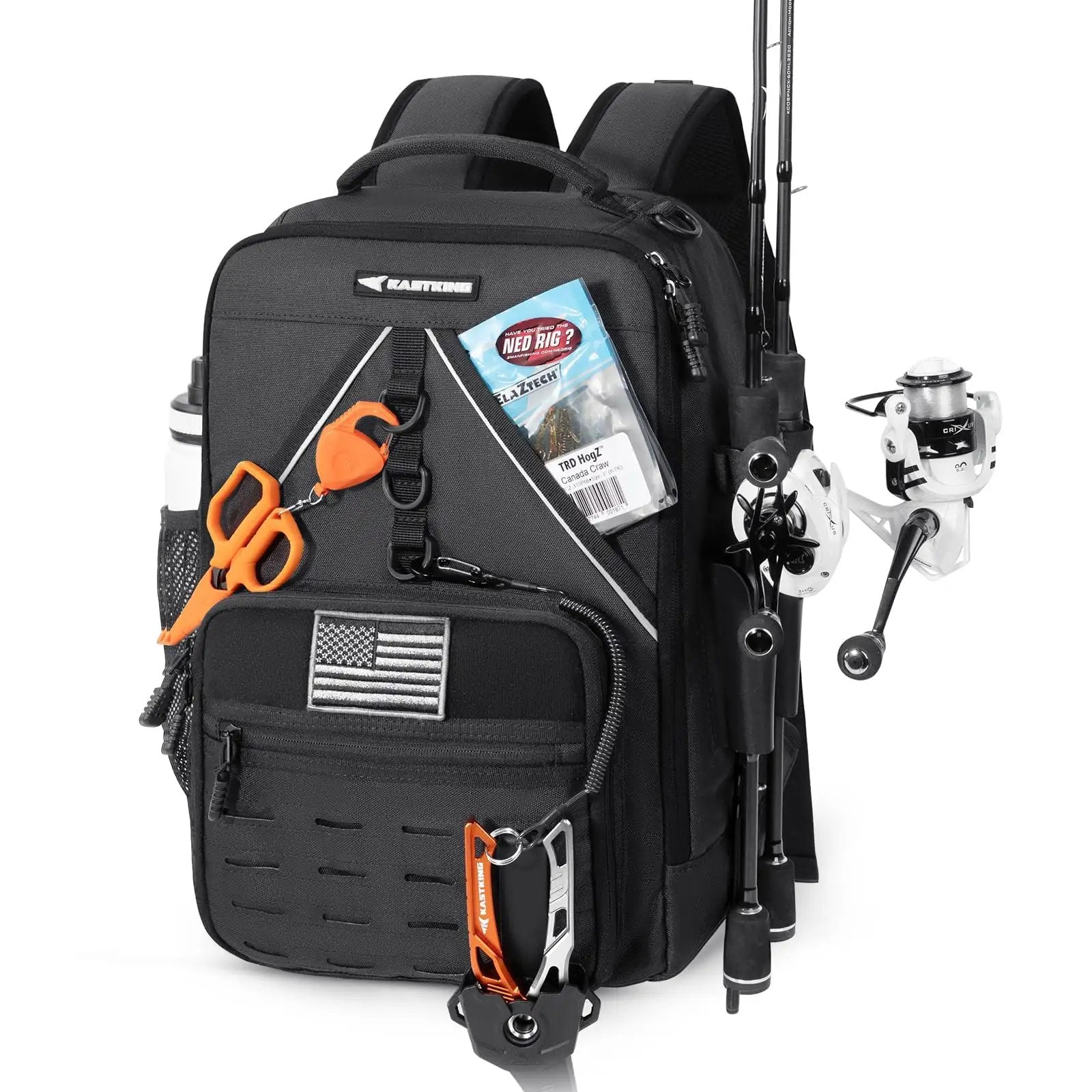 KarryAll KastMate Fishing Backpack: Water-Resistant Gear ✓