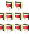 10-pack of EE14 audio transformer isolation transformer with high efficiency design 1300 to 8 ohm for voltage amplification and power output.