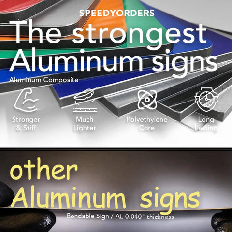 Personalized Outdoor Aluminum Sign For Business And Safety Waterproof Silver Brushed Metal 7x7 Inches Custom Metal Plaque That Pops In Any Weather Durable Outdoor Signage For Storefronts And Safety Notices, stacked aluminum composite signs