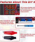 DIY Soldering Practice Kit With PWM Adjustable Signal Generator Voltage And Current Tester LED Display Features