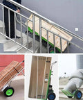 Must-Have Heavy Duty Electric Hand Truck Stair Climber Cart With Removable Battery And Telescopic Handle For Lifting Heavy Loads Up To 400kg on stairs.