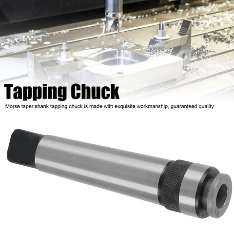 Morse Taper Shank Tapping Chuck MT3 Pro Grade Lathe Tool, 40Cr Steel, M16 Shank, for Drilling and Milling, Precision Machining