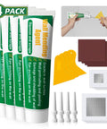 4 Pack Wall Repair Kit With Drywall Repair Cream Paste, Scraper, Patches, And Sandpaper for wall repair and flaw fix