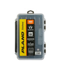 StowAway 3600 Tackle Box With Rustricor Corrosion Protection Single Latch Design Clear DuraView Lid top view with labels.