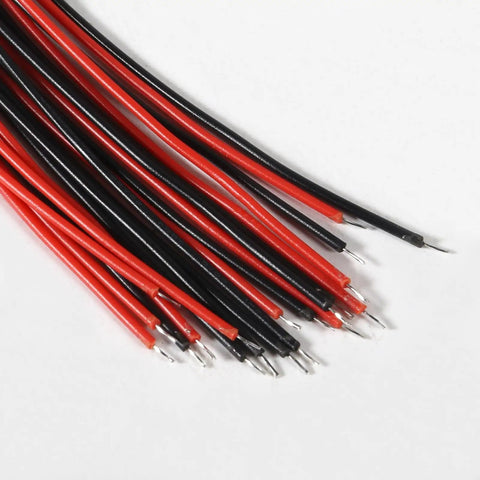 Red and black wires from JST XH 2.54mm Connector Kit 90 Pair Set With 2 3 4 5 6 7 8 9 10 Pin Headers Male And Female Plugs