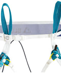 Choucas Light Harness Black Iris Small Ultralight Climbing Harness For Rappelling And Everyday Carry, showing leg loop openings.