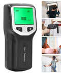 NDNCZDHC Stud Finder Wall Scanner, 5 in 1 Detector HD LCD Display for Wood AC Wire Center Edges (Silver) handheld close-up