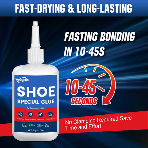 All In One Shoe Repair Glue For Boots Sneakers Heels Hiking Shoes Leather And Handbags Quick Dry Industrial Strength Bond