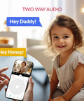 Two Pack Smart Home Camera System With 1080p WiFi Indoor Surveillance AI Human Detection Pet Monitor Two Way Audio Cloud Service