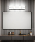 3 Light Chrome LED Bathroom Vanity Light Over Mirror 20 Inch White Dimmable Fixture Sleek Modern Vanity Lighting No Fuss 15 Minute Hardwired