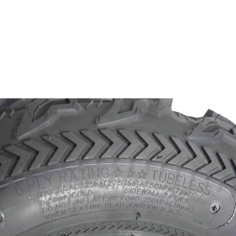 Close-up of Bearclaw EX 22x8x10 Front ATV UTV SxS Tires showing aggressive all-terrain tread and sidewall details