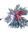 Bundle of Digital Addressable WS2811 LED String Lights Waterproof RGB Full Color 12mm Outdoor 500pcs lit garden Christmas signage.