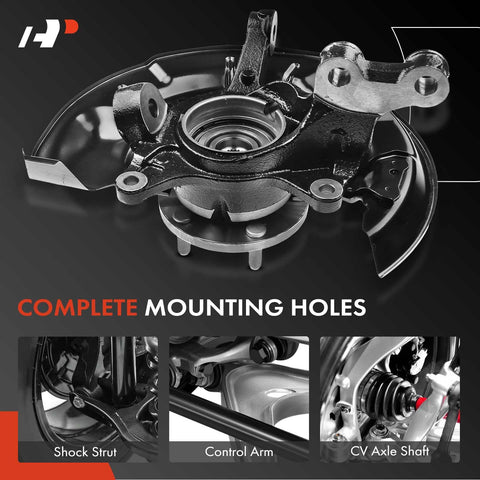 Front Left Steering Knuckle And Wheel Bearing Hub Assembly For Toyota Highlander 2008 2010 2011 2013 AWD Driver Side Gas Only V6 3.5L Replacement Part Built To Last Easy Install
