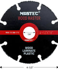 Heavy Duty 4 1/2 Inch Brazed Tungsten Carbide Cutoff Wheels With 7/8 Inch Arbor designed for cutting wood, laminate, and plastic.