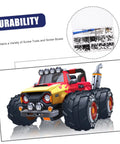 Rc Car Screw Tool Kit With Compact Storage Box, Gasket And Replacement Fasteners shown with a toy car for durability illustration