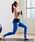 Person exercising with Sacroiliac SI Joint Hip Belt For Sciatic Pain Relief In Lower Back Pelvis And Leg Pain, Adjustable Trochanter Brace