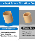 Comparison of brass and plastic cores for Inline Air Dryer And Water Oil Separator For Compressors 1/4 Inch NPT Moisture Filter Two Pack