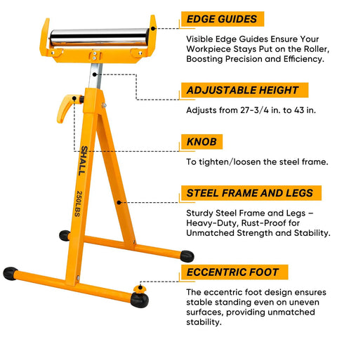Legit Heavy Duty Roller Stand For Table Saw And Planer Doubles As A Slick Woodworking Support Hauls 250 Lbs Of Plywood Without A Hitch Features Chrome Rollers And Quick Fold Flat Design For Your Shop