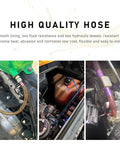 Flexible Silicone Fuel Line Hose For Motorcycle Dirt Bike ATV Red Anti Corrosion Gas Line Tubing Replacement installed