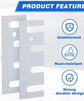 Stainless Steel 16 Gauge Door Hinge Shims 4-1/2 In By 1-5/8 In Hinge Spacer With Coated Finish showing product features
