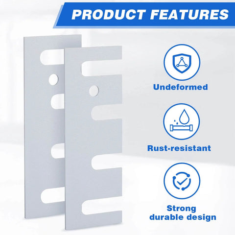 Stainless Steel 16 Gauge Door Hinge Shims 4-1/2 In By 1-5/8 In Hinge Spacer With Coated Finish showing product features