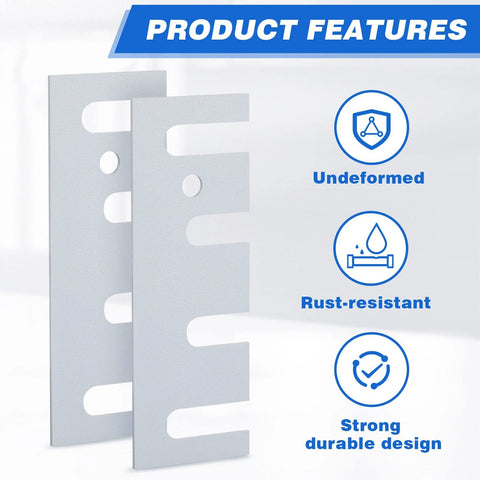 Ferraycle door hinge shims, stainless 16-gauge hinge spacers with coated finish, 4-1/2 x 1-5/8 in, 20-pack
