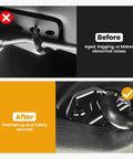 Before and after of Ram 1500 Sun Visor Repair Kit Two Pack Easy Clip Replacement for sagging noisy visors