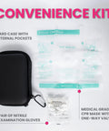 Compact Emergency Kit With Medical Grade Gear And Sturdy Hardshell Case, Water Repellent Exterior, One Way Valve CPR Mask, Nitrile Gloves, And Room For Narcan Nasal Spray For Fast On The Go Emergency Response