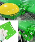 Heavy Duty Stainless Steel GPS Receiver Mounting Bracket For Star Fire SF3000 SF6000 installed on green tractor roof