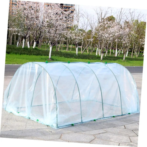 Outdoor Plastic Greenhouse Cover With Bracket To Keep Plants Warm And Boost Moisture Retention For Potted Veggies And Flowers Easy Greenhouse Accessory For Terraces Lawns And Gardens