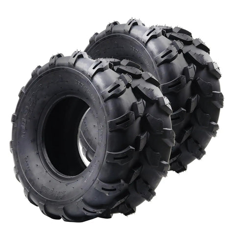 Beefed Up Tubeless All Terrain Tractor Tires Set For ATV And UTV 2 Pack With Sizes 18x7-8 And 22x8-10 2PR To 4PR Construction