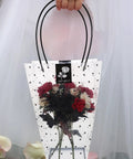 Plastic Flower Bags With Handles For Bouquets And Gifts, Durable Wrapping Bags For Weddings And Floral Arrangements, Easy To Carry And Presentable