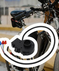 Solid Handlebar Switch 7/8 Inch On Off For E Bike Scooter Atv Motorcycle And Utv With Latching Push Button Support Dc 24 36 And 48 Volt Electrical Systems mounted on bicycle handlebars