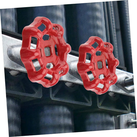 Shut Off Valve Knob With Red Handle For Water Fittings Gate Ball Valve No Pressure Reduction Brass Construction Installed View
