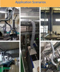 Tough As Nails Flexible Welding Fume Extraction Arm With Smooth Swivel Joints And Self Supporting Ventilation Hood for industrial use.