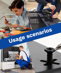 Heavy Duty Carbon Steel M1.4 Self Tapping Wood Screws Pan Head Cross Recessed Assortment Kit 500 Pc Fastener Set in use for DIY repairs.