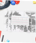 Woodruff Key Set Kit For Machinery And Auto Repair, Carbon Steel Semicircle Keyways in storage box, 135 pcs shown