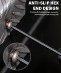 35-Piece Allen Wrench Set With Ball End And Long Arms features anti-slip design, shown tightening a metal screw.