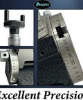 Close-ups of Tilting Rotary Table 3 Inch For Milling Machines With Dual Axis 0 To 90 Degrees showing precise adjustments.
