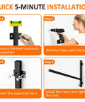 Installation guide for Garage Wall Mount Kayak Storage Rack Set A Real Workhorse With Heavy L Frame Holder Anti Slip Bungee And Full Install Kit