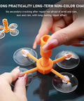 Windshield Repair Kit With Pressure Syringe For Quick Fix Of Chips Bulls Eye And Star Shaped Cracks In Auto Glass Durable Car Glass Repair Tool Kit For Dings And Cracks being used on a car windshield with suction cups.