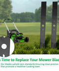 20 Inch Lawn Mower Replacement Blade For Ryobi 40V Brushless RY40180 RY40190 RY401110 Not For Cross Cut Models Ships Unsharpened So You Can Sharpen For Your Grass Type With Half Moon And Round Center Holes Replaces AC04020