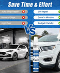 Ford Compatible White Touch Up Paint For F 150 Explorer And Escape 2 In 1 Scratch Repair Pen Color Accurate Oxford White YZ Z1 M6887 Quick Dry Long Lasting image with pen application on vehicle
