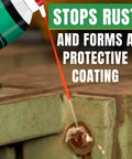 Ion Activated Penetrating Oil For Heavy Rust And Stuck Parts With Foaming Action In Force PN 438 used on rusted metal bolt
