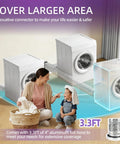 Magnetic Quick Connect Dryer Vent Hose Kit For Tight Spaces with family demonstrating easy use in laundry room.